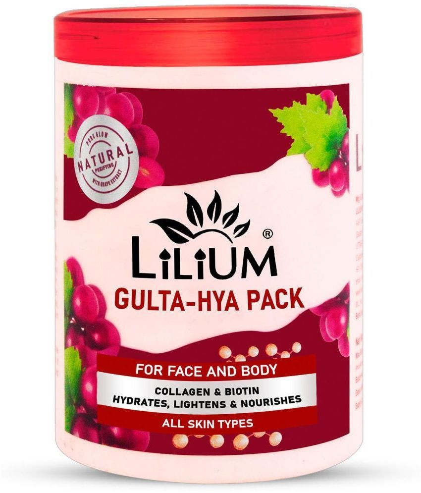     			Lilium Glowing Radiance Face Pack Gluta Hya 500ml Helps Skin Retain Moisture 24x7 Skin Supple