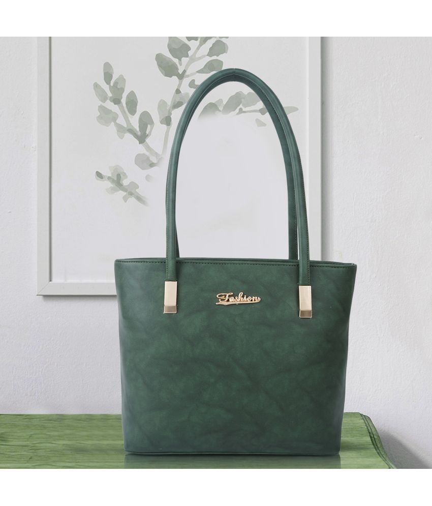     			Lookout Fashion Green Artificial Leather Shoulder Bag