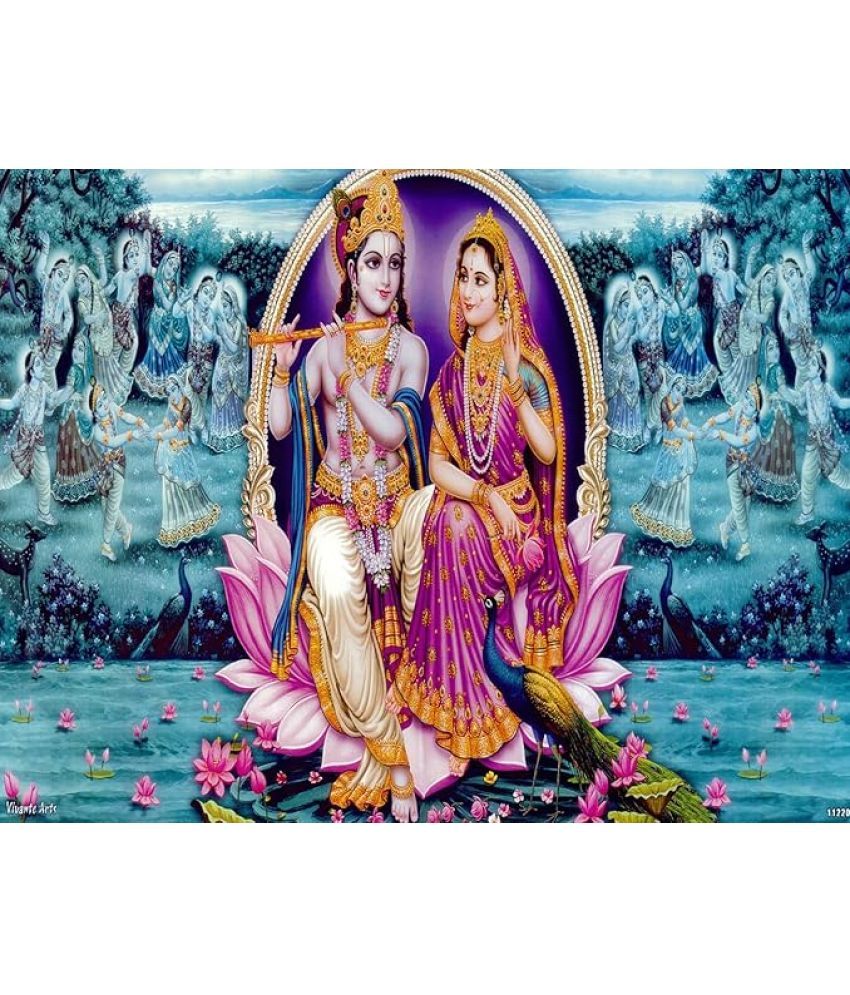     			Manas Radha Krishna Religious Wallpaper ( 60 X 90 ) cm (Pack of 1)