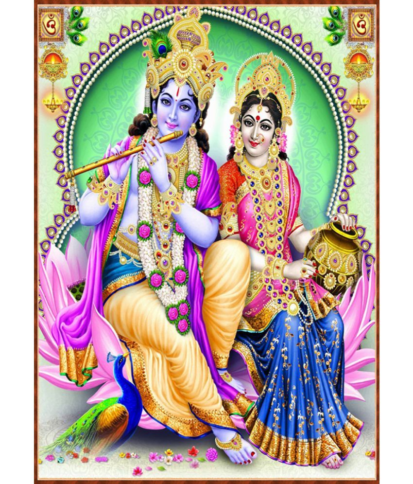     			Manas Radha Krishna Religious Wallpaper ( 60 X 90 ) cm (Pack of 1)