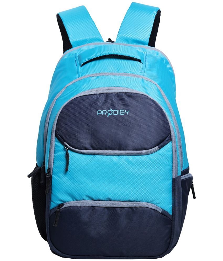     			Prodigy Blue Polyester Backpack With Raincover ( 31 Ltrs )