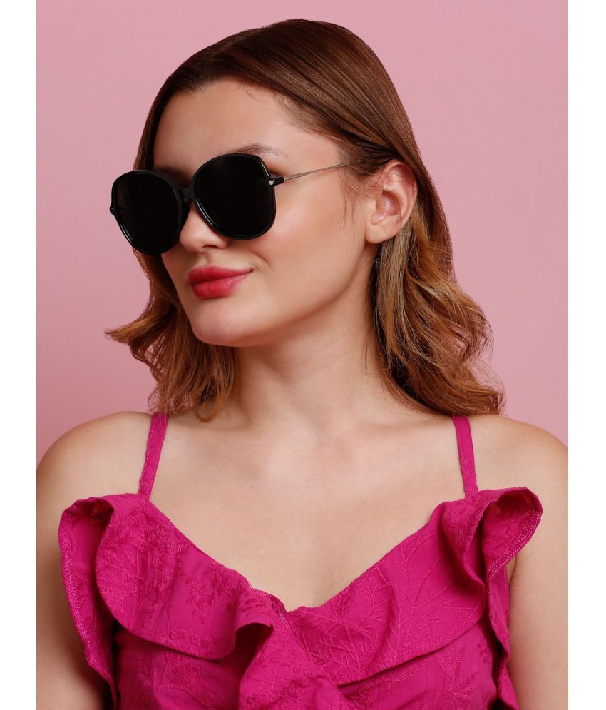     			Sunnies Black Oversized Sunglasses ( Pack of 1 )