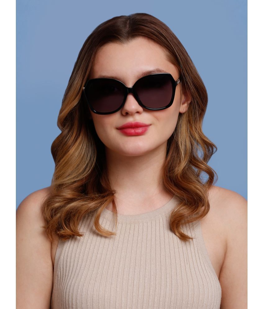     			Sunnies Black Oversized Sunglasses ( Pack of 1 )