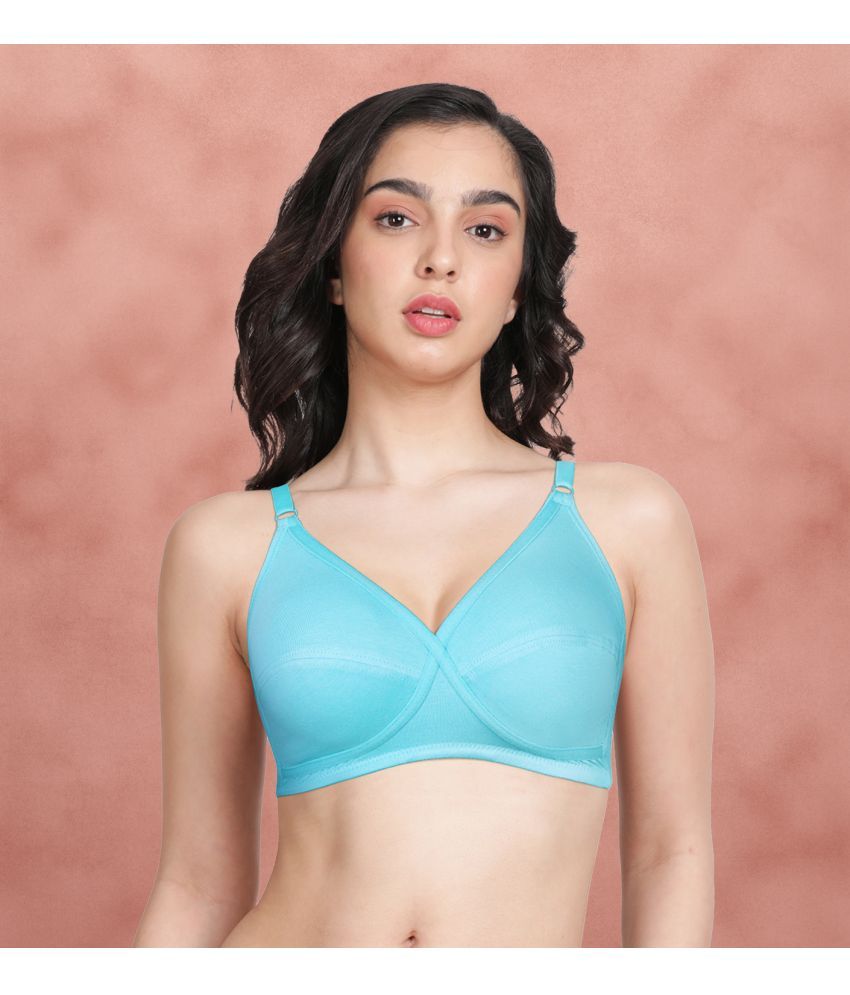     			Susie Cotton Non Padded Women's Everyday Bra ( Light Blue ) LB004-PorcelainBlue