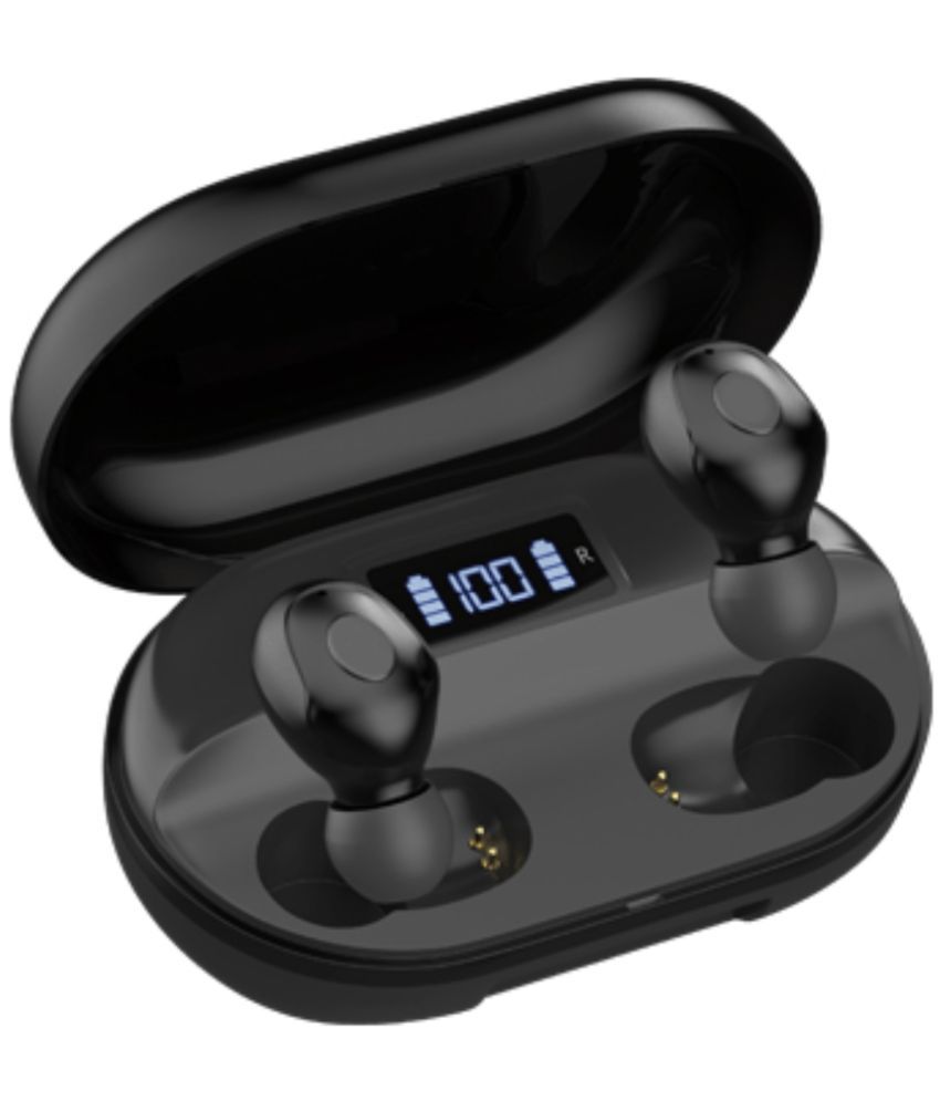     			VERONIC T2 Bluetooth True Wireless (TWS) In Ear 30 Hours Playback Powerfull bass IPX4(Splash & Sweat Proof) Black