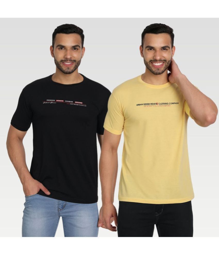     			Zeffit Pack of 2 Cotton Blend Regular Fit Men's T-Shirt ( Multicolor )