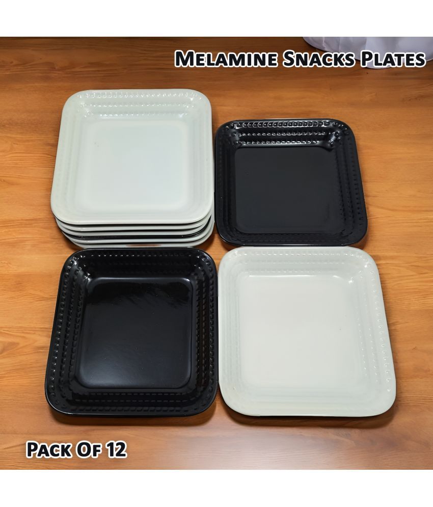     			Inpro 12 Pcs Melamine Multi Color Quarter Plate