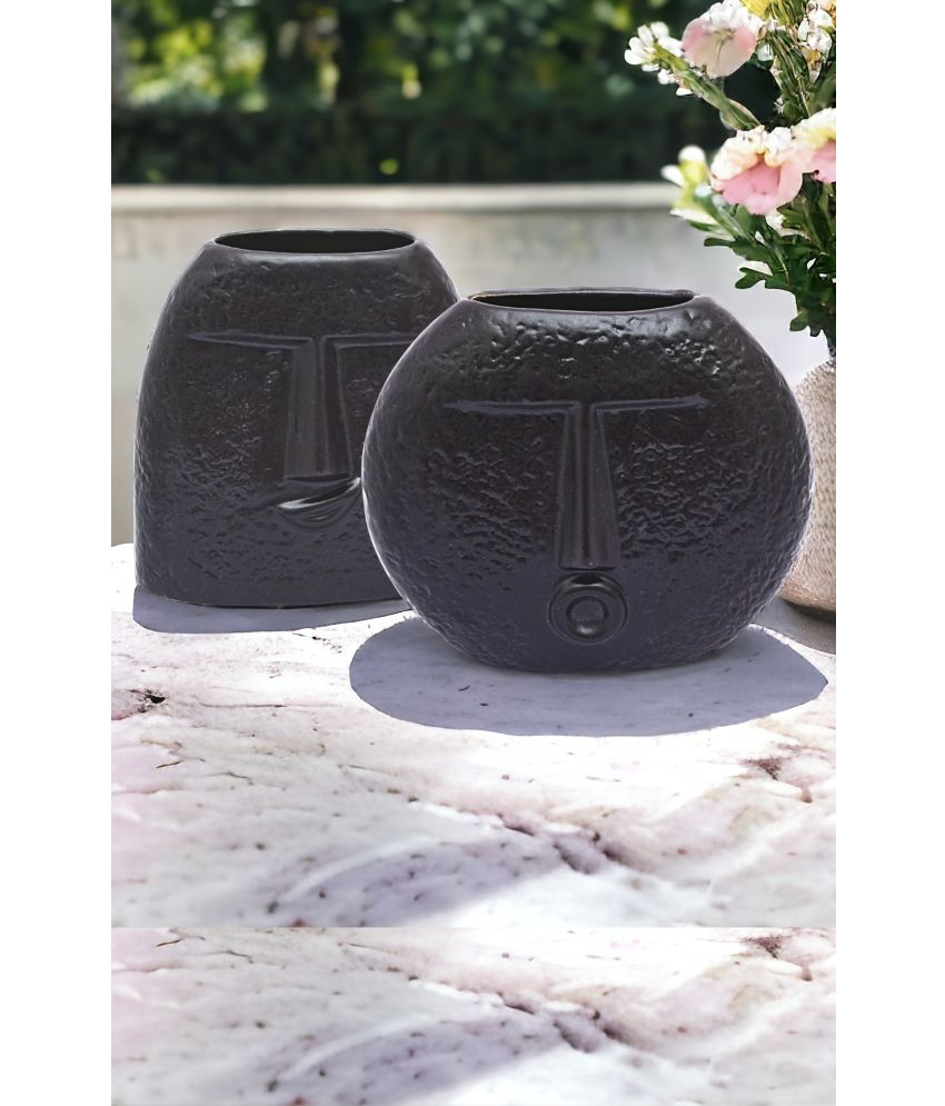     			Malaikah Ceramic Table Vase 12 cms - Pack of 2