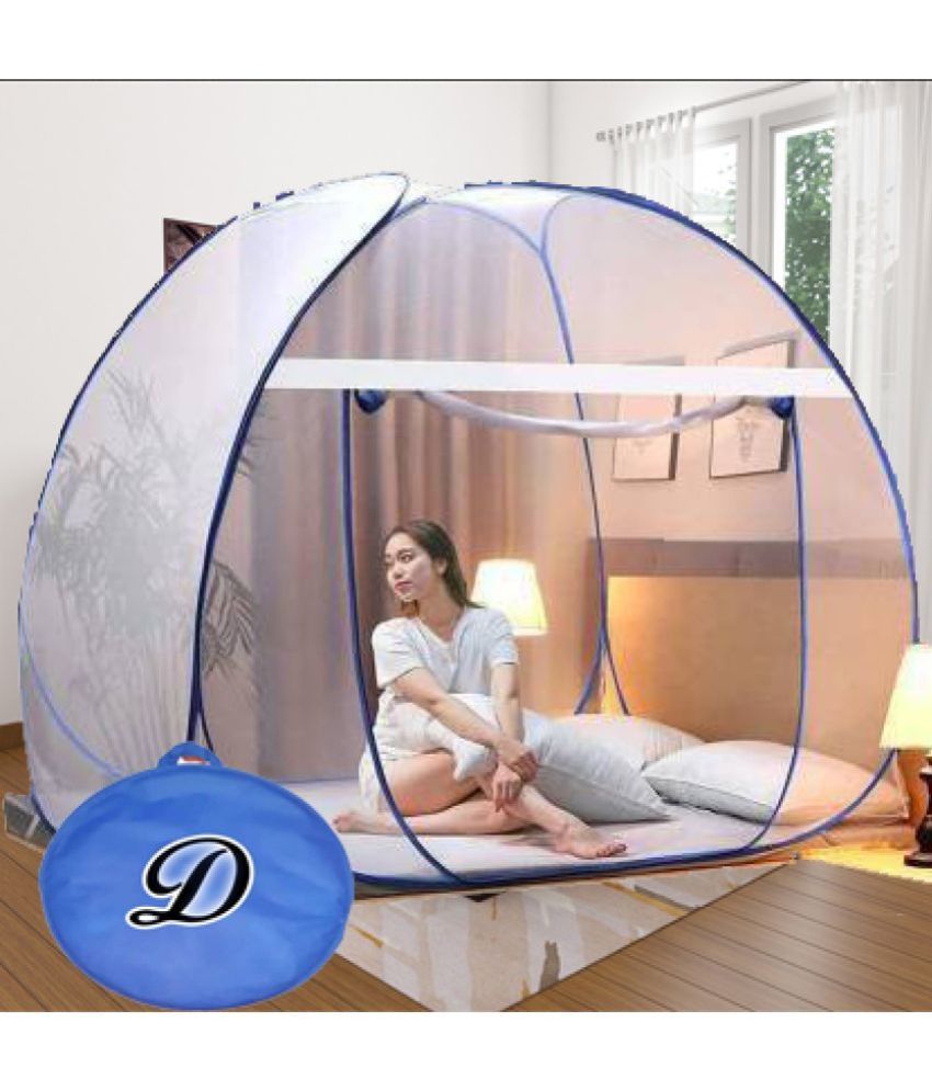     			didhiti - White Polycotton Tent Mosquito Net ( Pack of 1 )