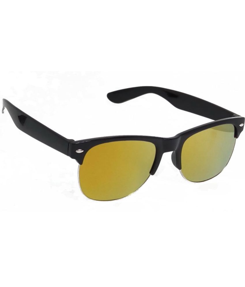     			RED LEAF Black Rectangular Sunglasses ( Pack of 1 )