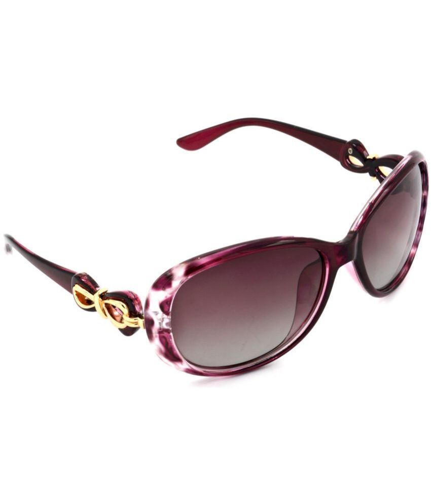     			RED LEAF Purple Rectangular Sunglasses ( Pack of 1 )