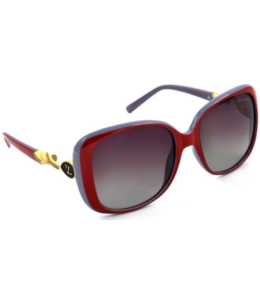     			RED LEAF Red Rectangular Sunglasses ( Pack of 1 )