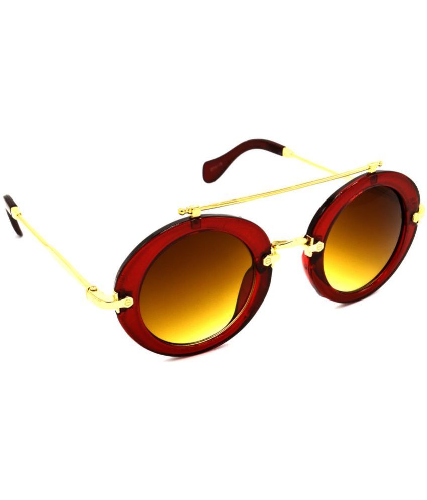     			RED LEAF Red Round Sunglasses ( Pack of 1 )