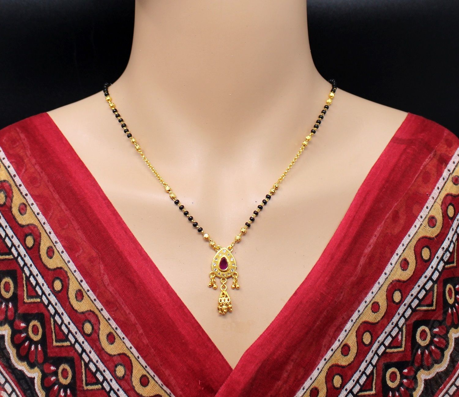     			Soni jewellery Golden Mangalsutra ( Pack of 1 )