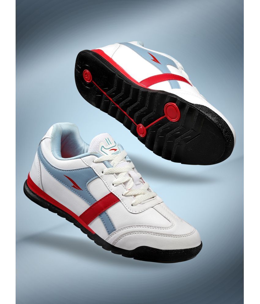     			ASIAN BIKER-02 White Men's Sneakers