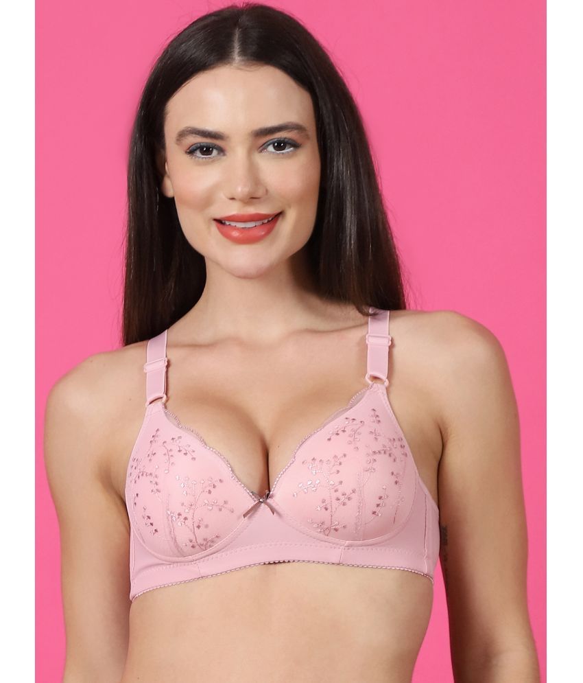     			PrettyCat Polyester Lightly Padded Women's Everyday Bra ( Beige ) PC-BR-7032-BEG