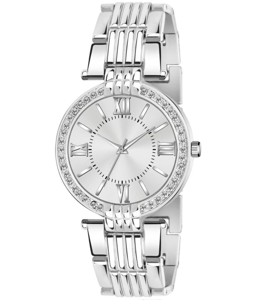     			REESKY Silver Metal Analog Womens Watch