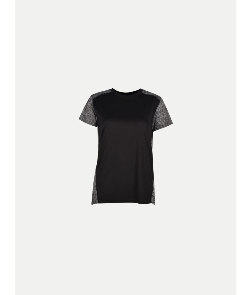     			Radprix Black Polyester Regular Fit Women's T-Shirt ( Pack of 1 )