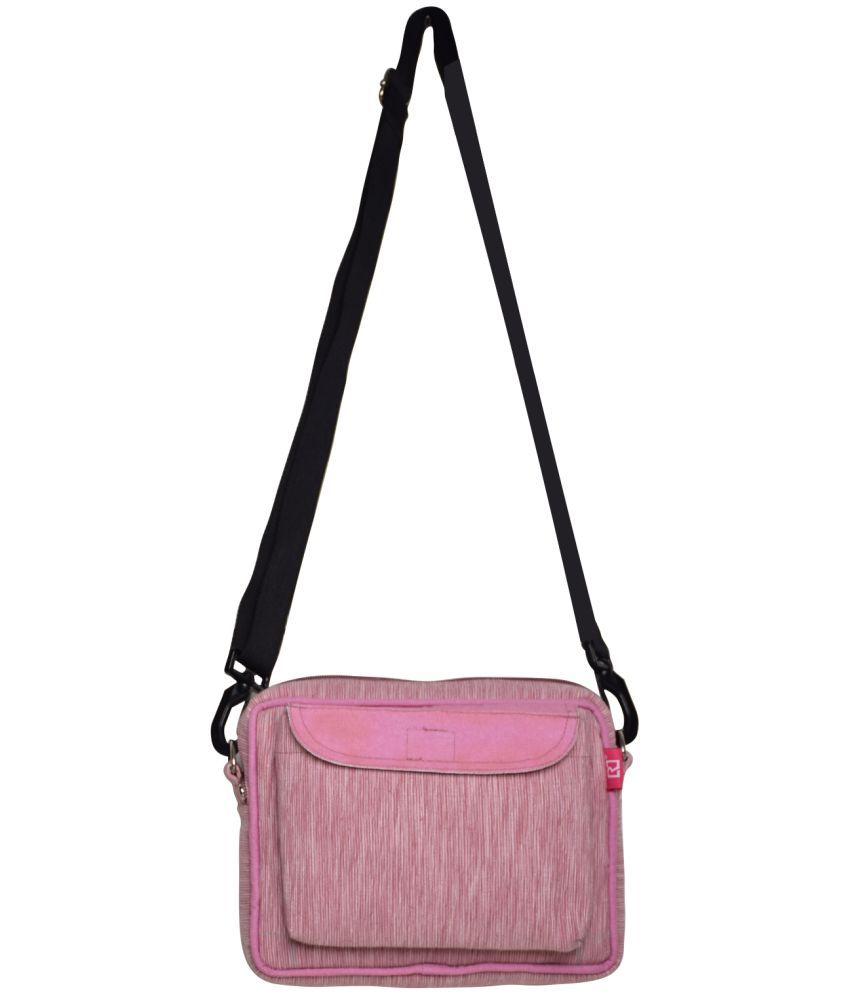     			Rich&Rich Pink Cotton Sling Bag