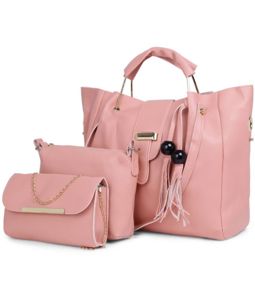     			Santorini Pink Faux Leather Combo