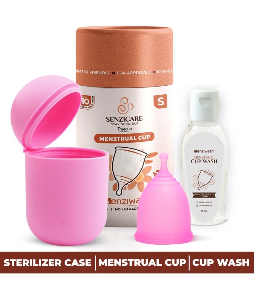     			Senziwash Silicone Reusable Menstrual Cup Small ( Pack of 1 )