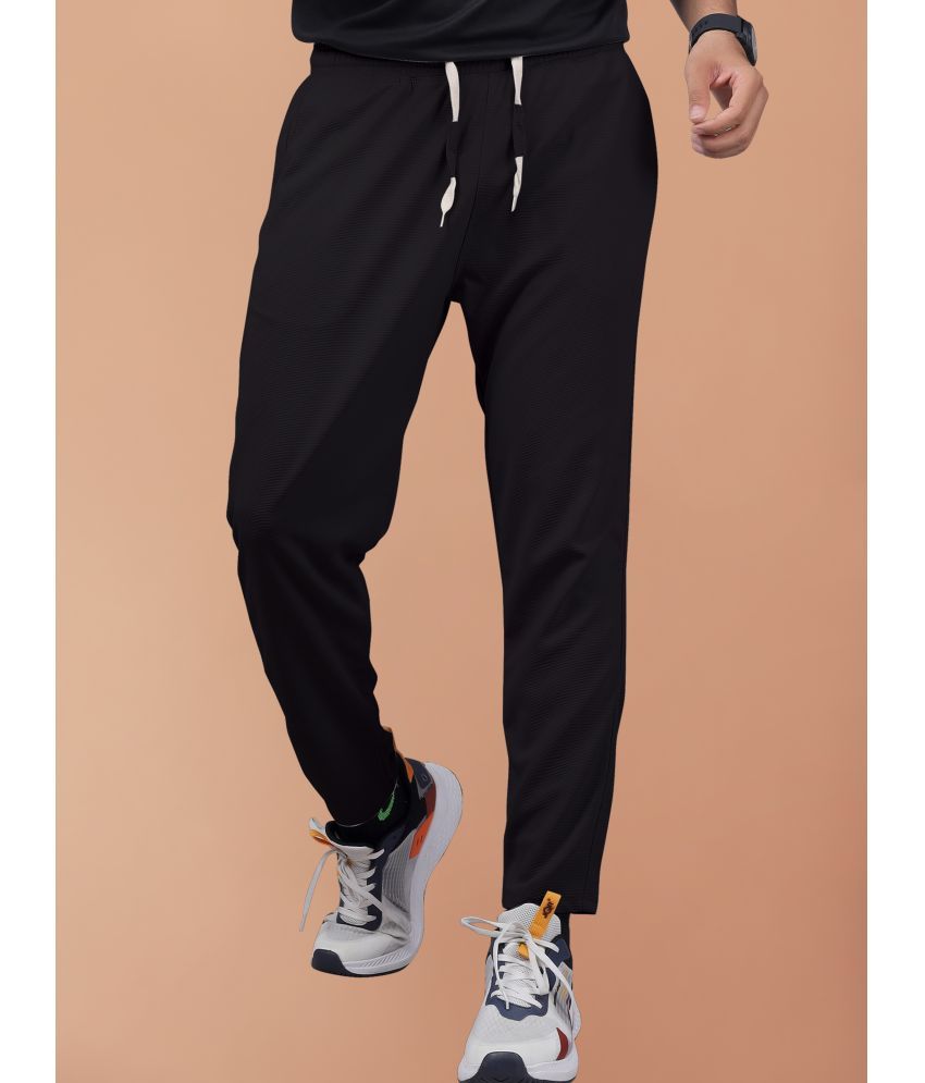     			Septem Black Cotton Blend Men's Sports Trackpants ( Pack of 1 )