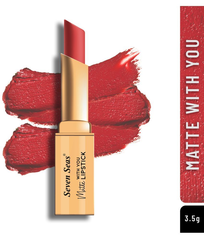     			Seven Seas Long Lasting | Matte Finish | Longwear | Matte With You Lipstick (Miland Red 3.5g)