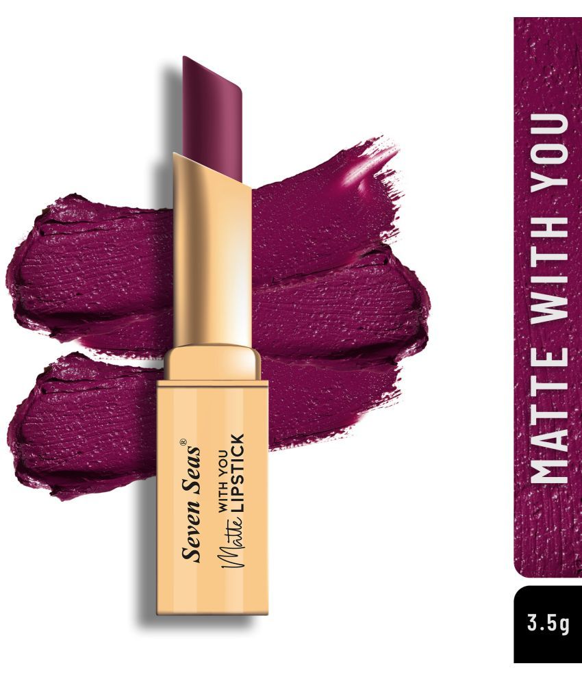     			Seven Seas Long Lasting | Matte Finish | Longwear | Matte With You Lipstick (Dark Burgundy 3.5g)