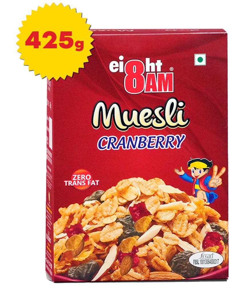     			8AM cranberry Muesli 425 gm