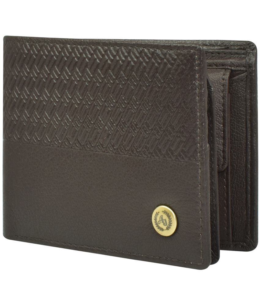     			Ajanta Brown 100% Leather Men's Regular Wallet ( Pack of 1 )