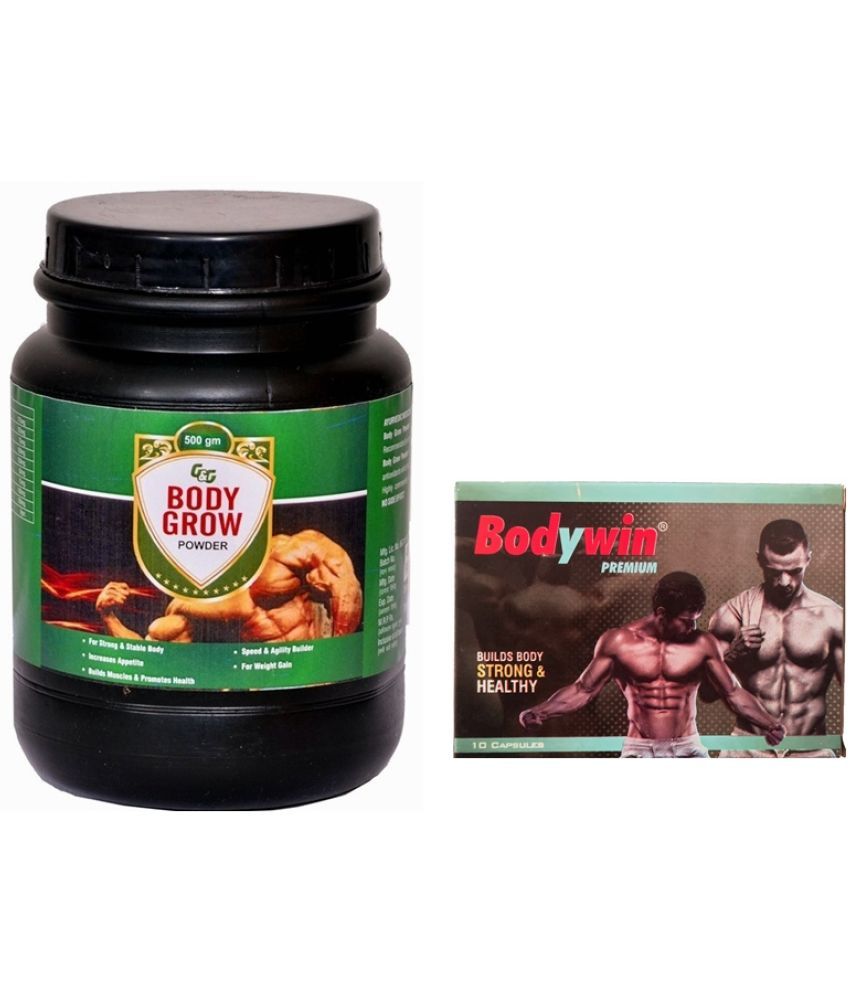     			Dr. Chopra Win Trust BodyWin Preimum Capsule 20no.s & G&G  Body Grow Powder 500 gm Chocolate Single Pack