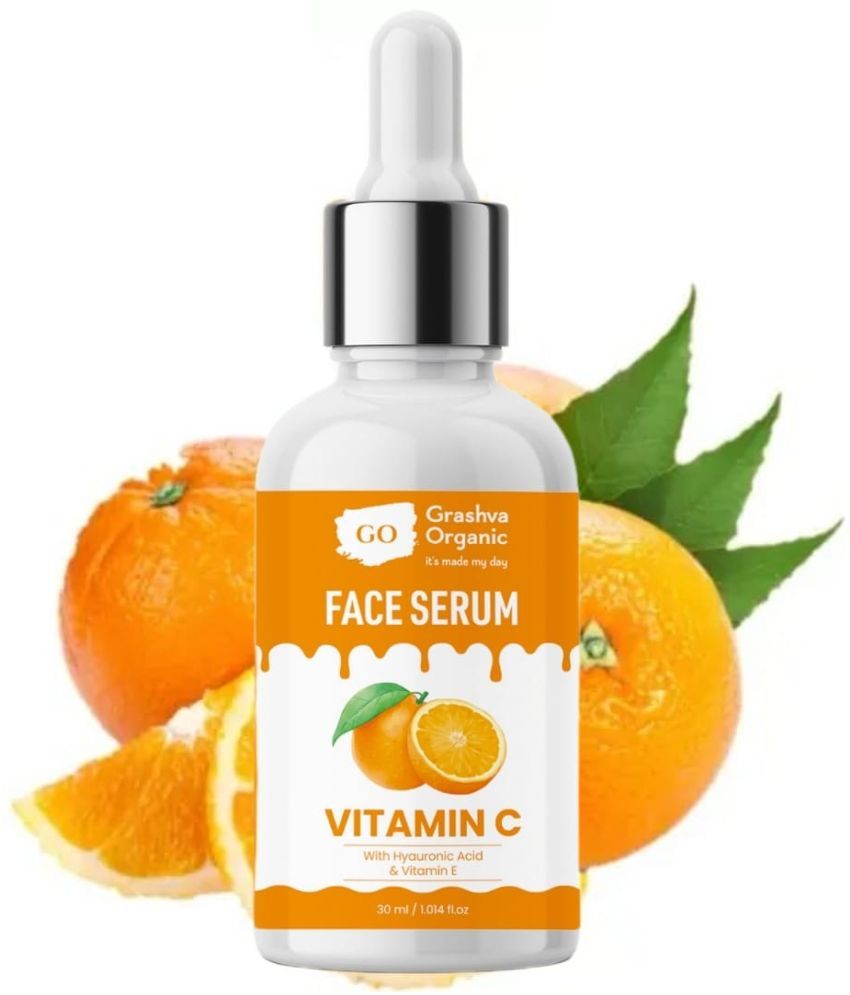     			GRASHVA ORGANIC Face Serum Vitamin C Radiant Glow For All Skin Type ( Pack of 1 )