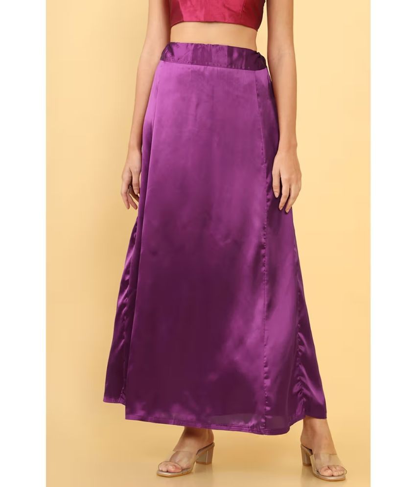     			Lootnixx Purple Satin Petticoat - Single