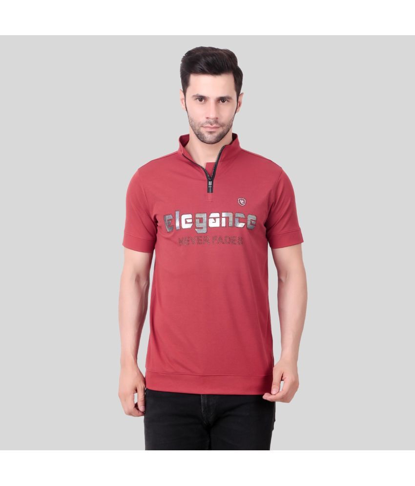     			NEXGEN  CLUB Rust Cotton Regular Fit Men's Sports Polo T-Shirt ( Pack of 1 )