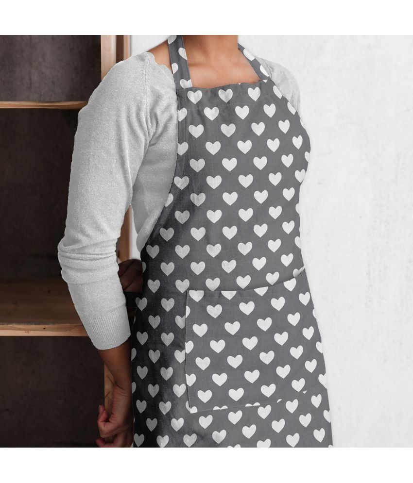     			Oasis Hometex Cotton Blend Printed Kitchen Apron with 1 Center Pocket ( Pack of 1 )