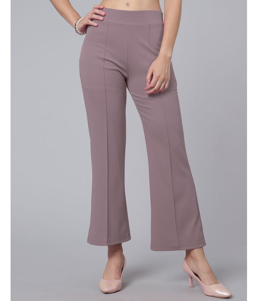     			Selvia Mauve Lycra Regular Women's Casual Pants ( Pack of 1 )