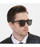 Dyana Core Black Square Sunglasses ( Pack of 1 )