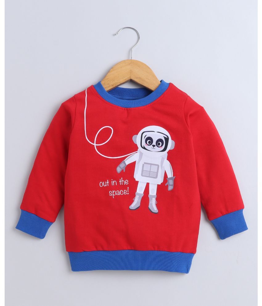     			BUMZEE Red Boys Full Sleeves Cotton Sweatshirt Age - 6-12 Months