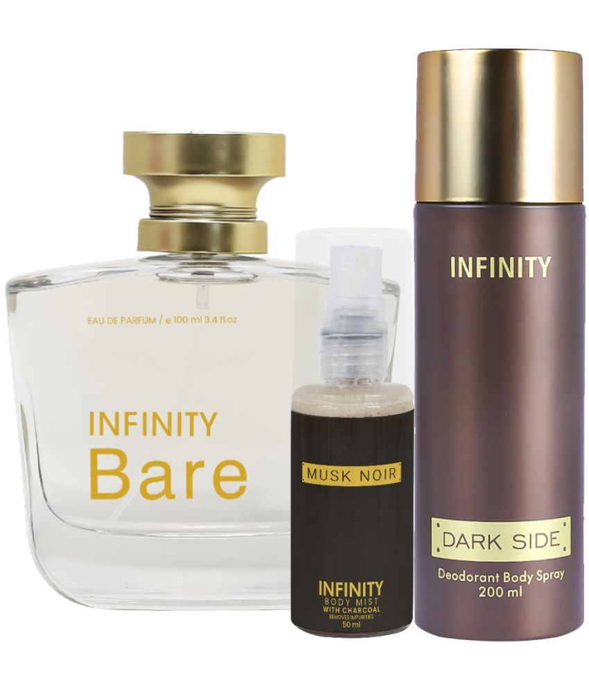     			CFS Bare EDP Perfume 100ml, Dark Side Deo Body Spray 200ml, Musk Noir Body Mist 35ml Long Lasting Perfume Pack of 3