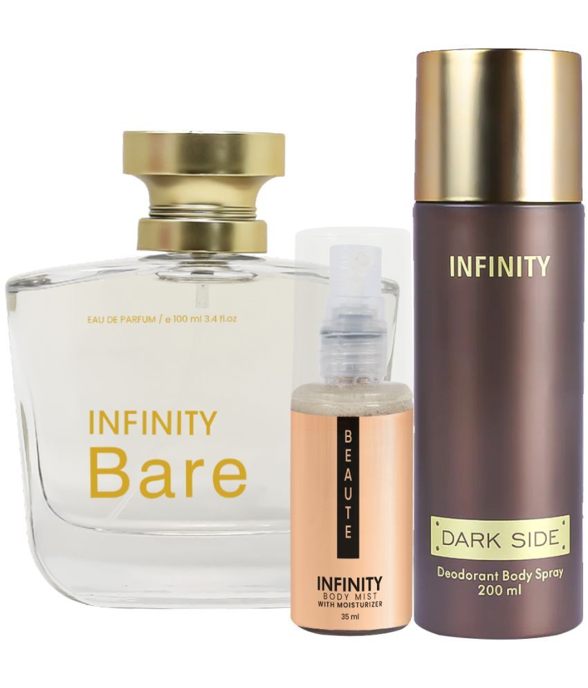     			CFS Bare EDP Perfume 100ml, Dark Side Deo Body Spray 200ml, Beaute Body Mist 35ml Long Lasting Perfume Pack of 3