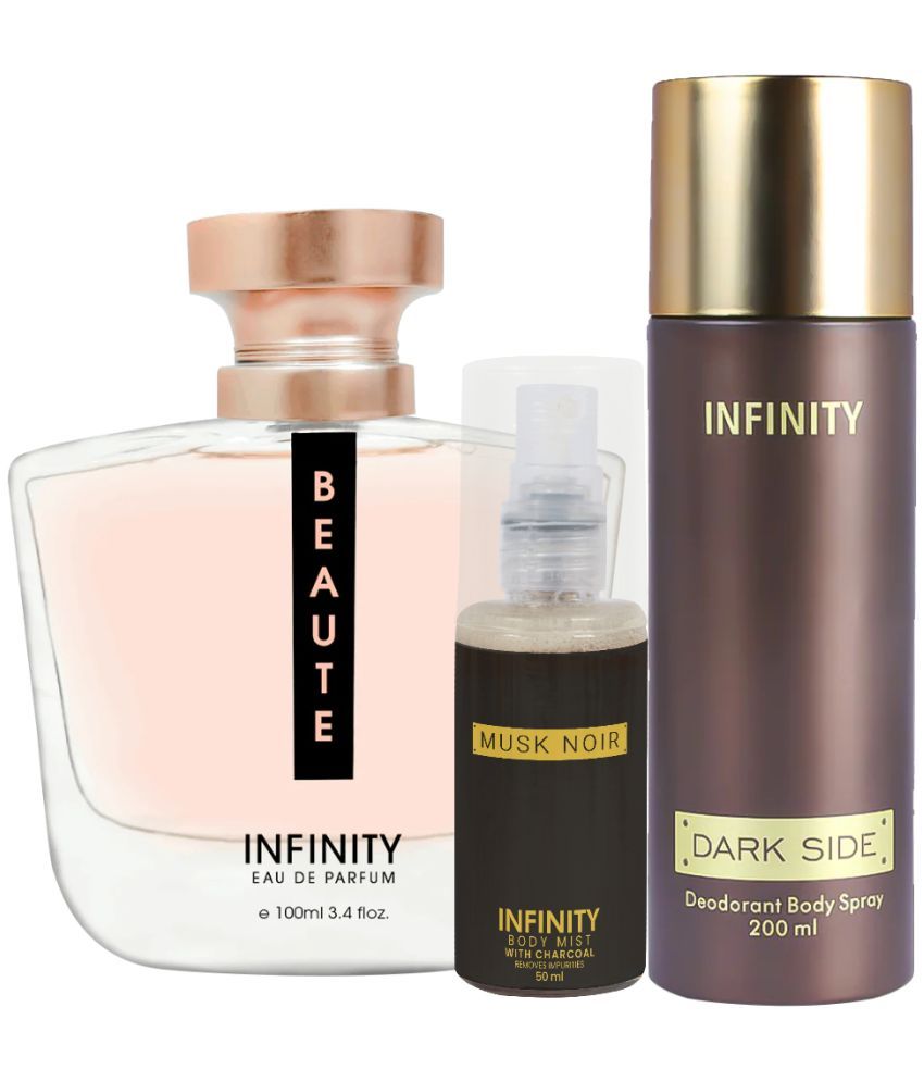     			CFS Beaute EDP Perfume 100ml,Dark Side Deo Body Spray 200ml,Musk Noir Body Mist 35ml Long Lasting Perfume Pack of 3