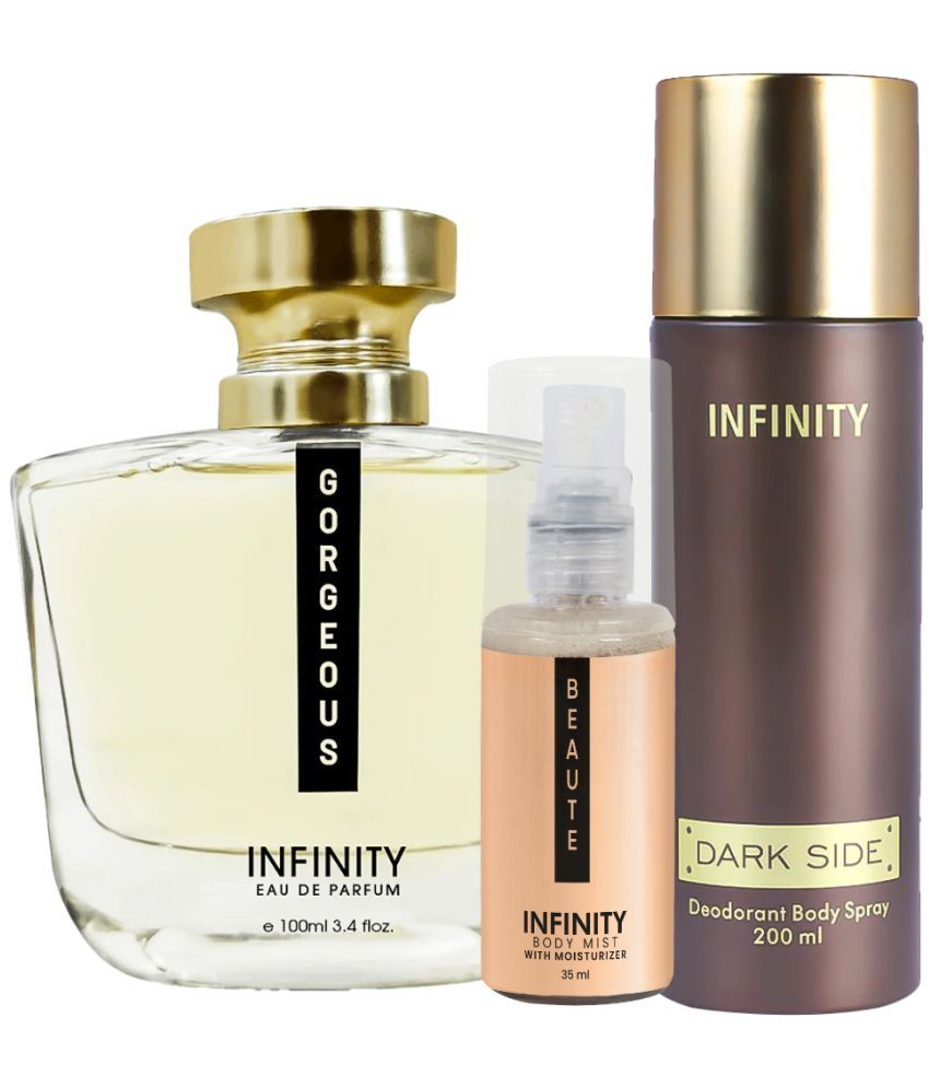     			CFS Gorgeous EDP Perfume 100ml,Dark Side Deo Body Spray 200ml,Beaute Body Mist 35ml Long Lasting Perfume Pack of 3