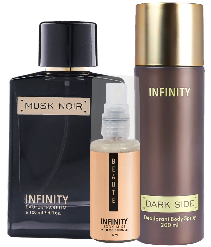     			CFS Musk Noir EDP Perfume 100ml,Dark Side Deo Body Spray 200ml,Beaute Body Mist 35ml Long Lasting Perfume Pack of 3