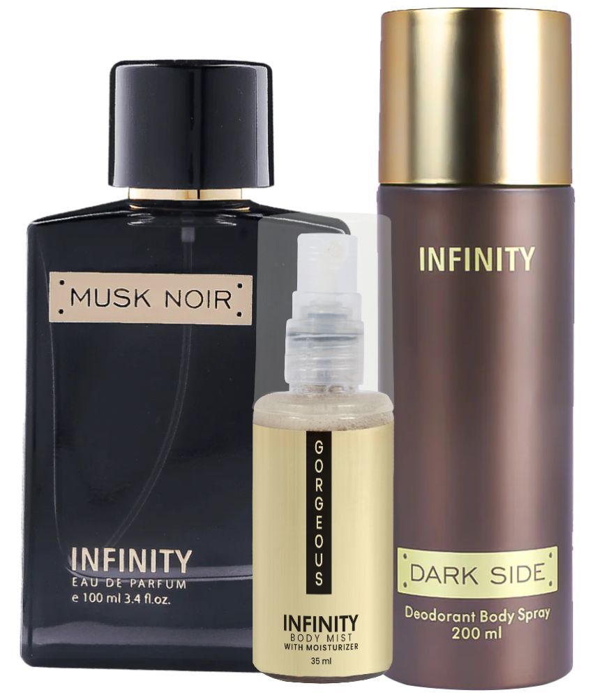     			CFS Musk Noir EDP Perfume 100ml,Dark Side Deodorant 200ml,Gorgeous Body Mist 35ml Long Lasting Perfume Pack of 3