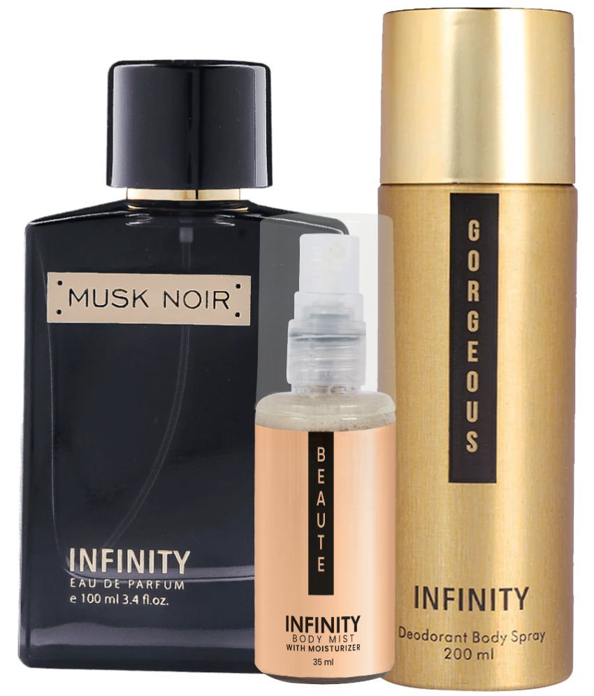     			CFS Musk Noir EDP Perfume 100ml,Gorgeous Deo Body Spray 200ml,Beaute Body Mist 35ml Long Lasting Perfume Pack of 3