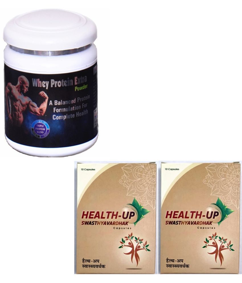     			Dr. Chopra Win Trust Health Swasthyavardhak Capsule 20no.s & Whey Protein Extra 300 gm Chocolate