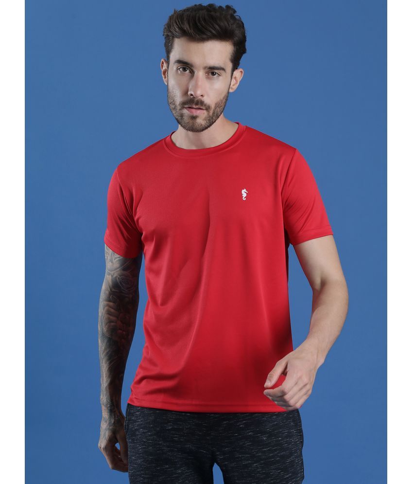     			EPPE Red Polyester Slim Fit Men's Sports T-Shirt ( Pack of 1 )