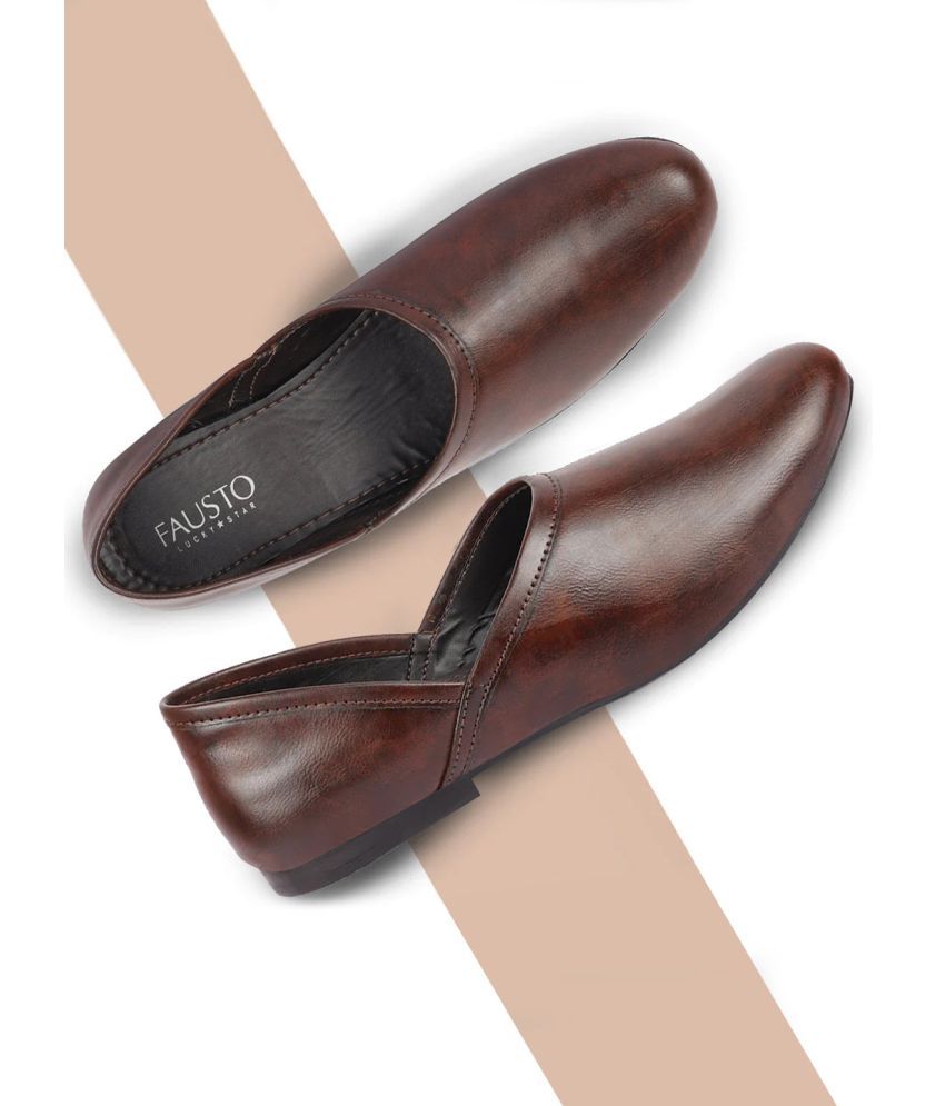     			Fausto Brown Men's Jutti