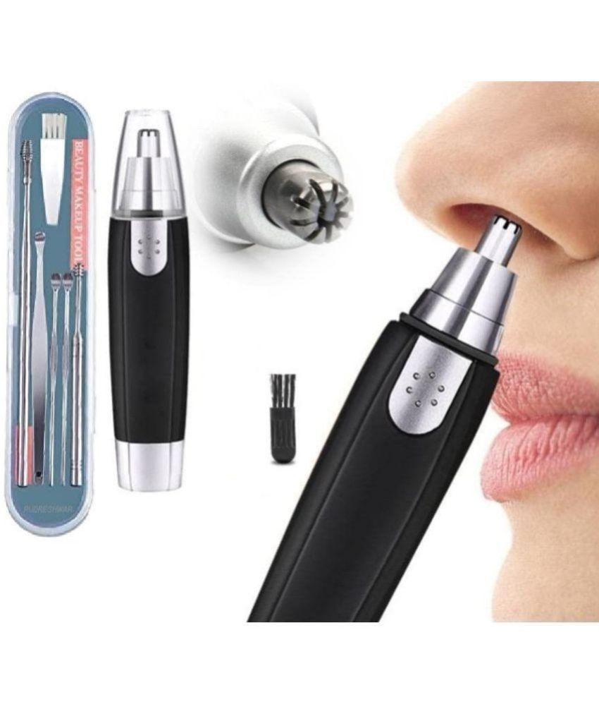     			Gatih 2 In 1 Nose Trimmer Ear Sticks All Purpose Cleaner Block Nose Ear Hair Trimmer & Ear Wax Clean Sticks 2 no.s Pack of 2