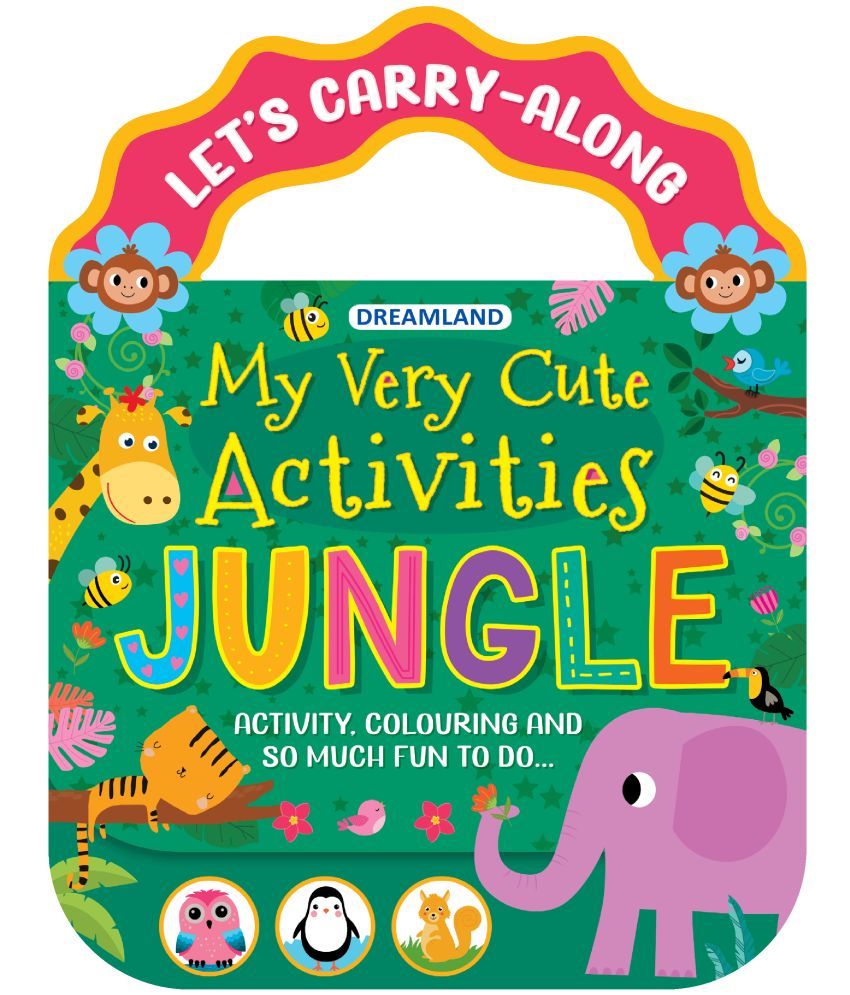     			Jungle- Let's Carry-Along Activity, Colouring Book for Kids Age 3 -8 years (My Very Cute Activities Series)